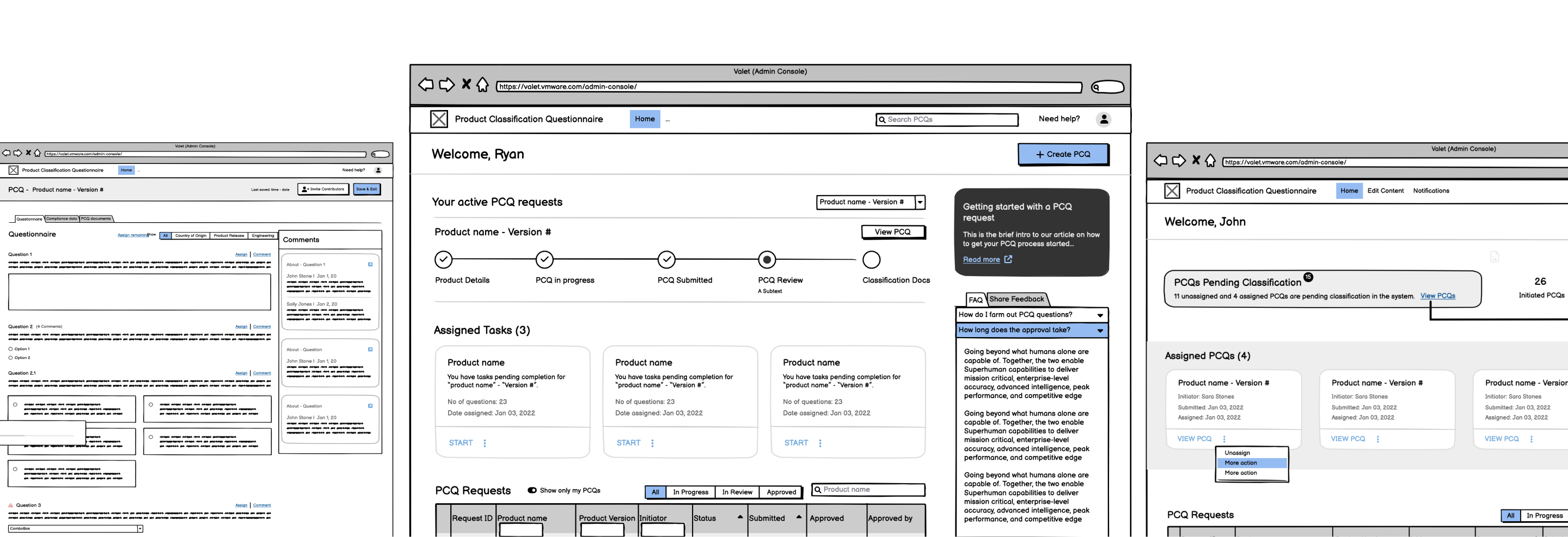 Screenshot of Product Classification Tool in light mode