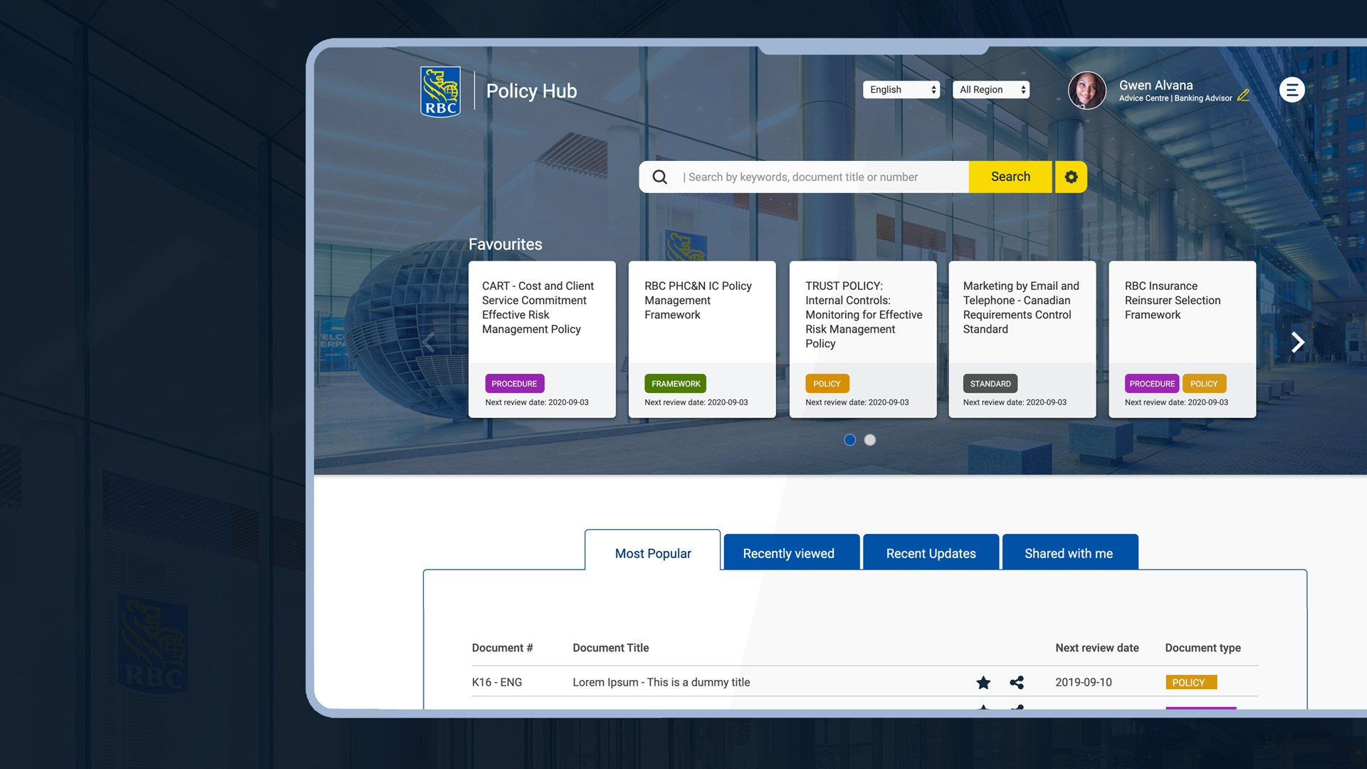 Screenshot of Product Classification Tool in light mode
